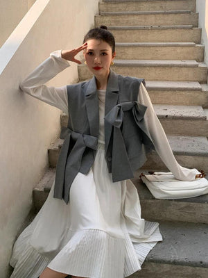 Bow Oversized Vest