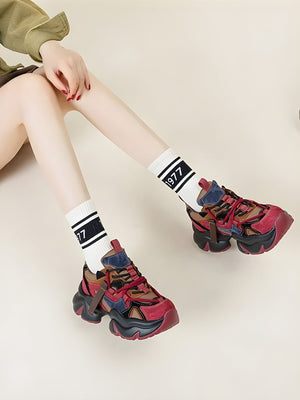 Color Block Platform Sneakers