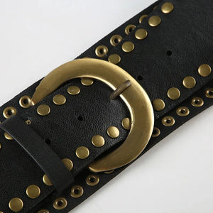 Studded Buckle Belt