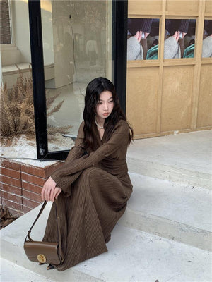 Wrap Around Blouse & Maxi Skirt Two Piece Set