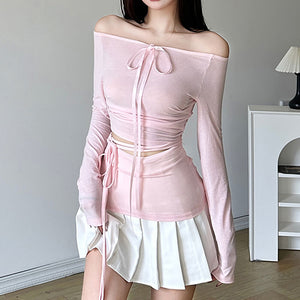 Balletcore Aesthetic Long Sleeve Top