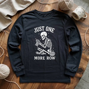 One More Row Skeleton Long Sleeve T-shirt