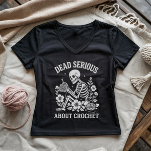 Serious About Crochet Lady V-neck