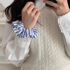 Bonjour Baby Stripe Scrunchie