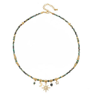 Celestial Aesthetic Beaded Necklace