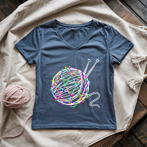 Yarn & Lights Lady V-neck