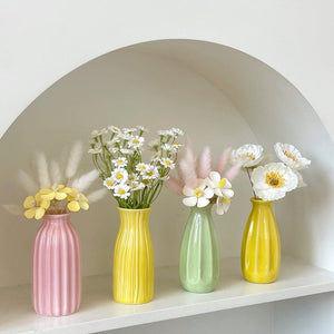 Minimalist Aesthetic Pastel Flower Vase