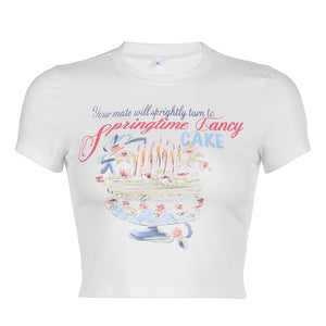 Springtime Fancy Crop Top