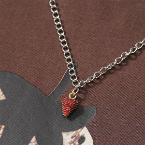 Strawberry Print Layered Tee