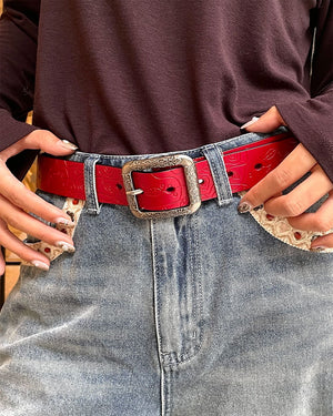 Secret Garden Leather Belt