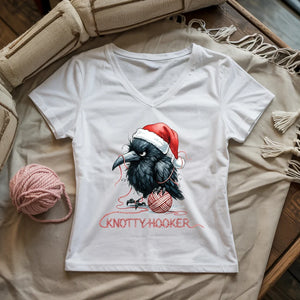 Knotty Hooker Lady V-neck