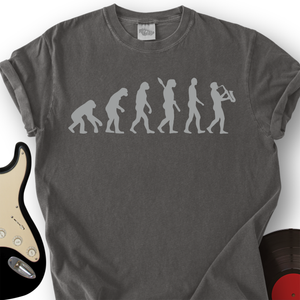 Evolution of Sax Musician T-Shirt