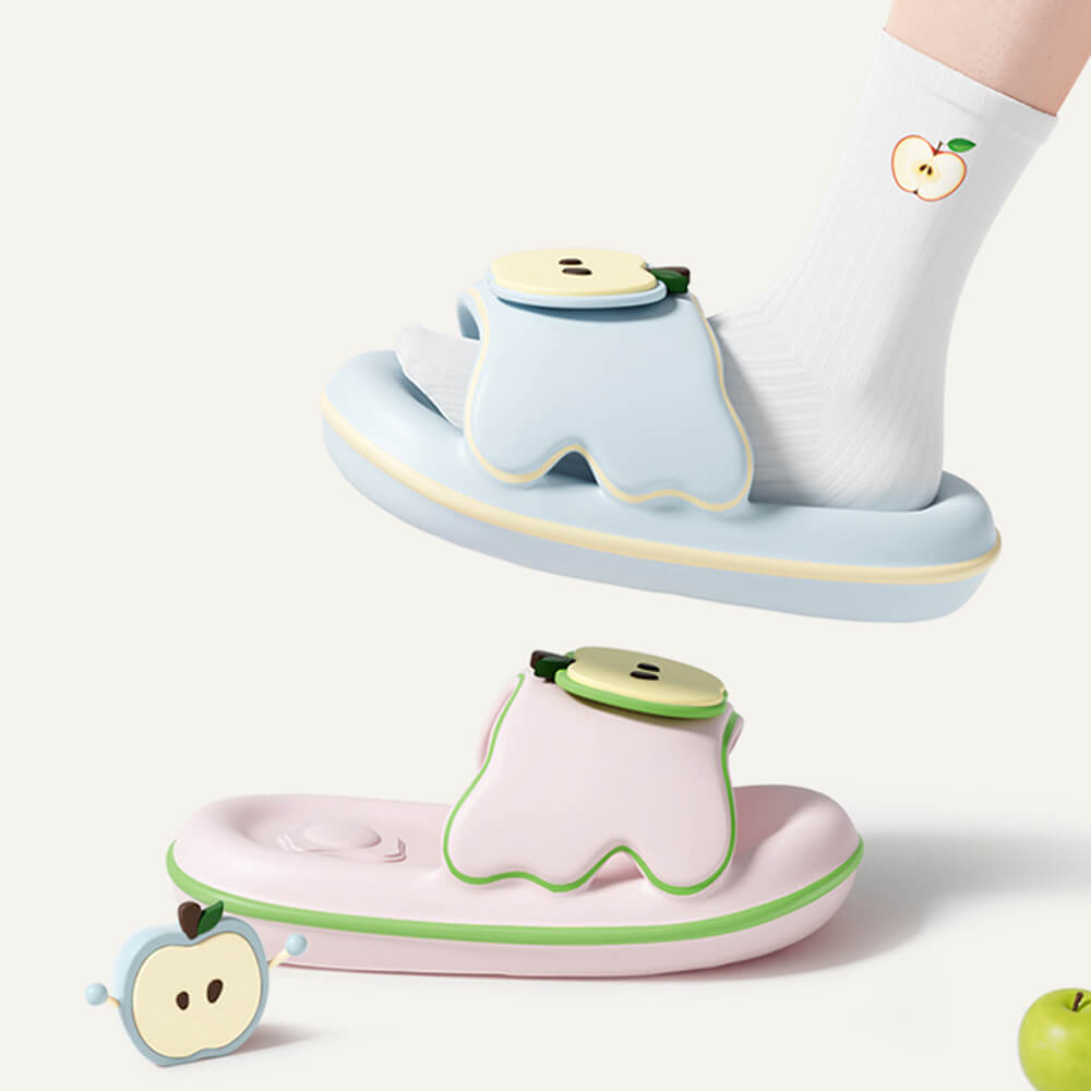 3D Apple Slide Slippers