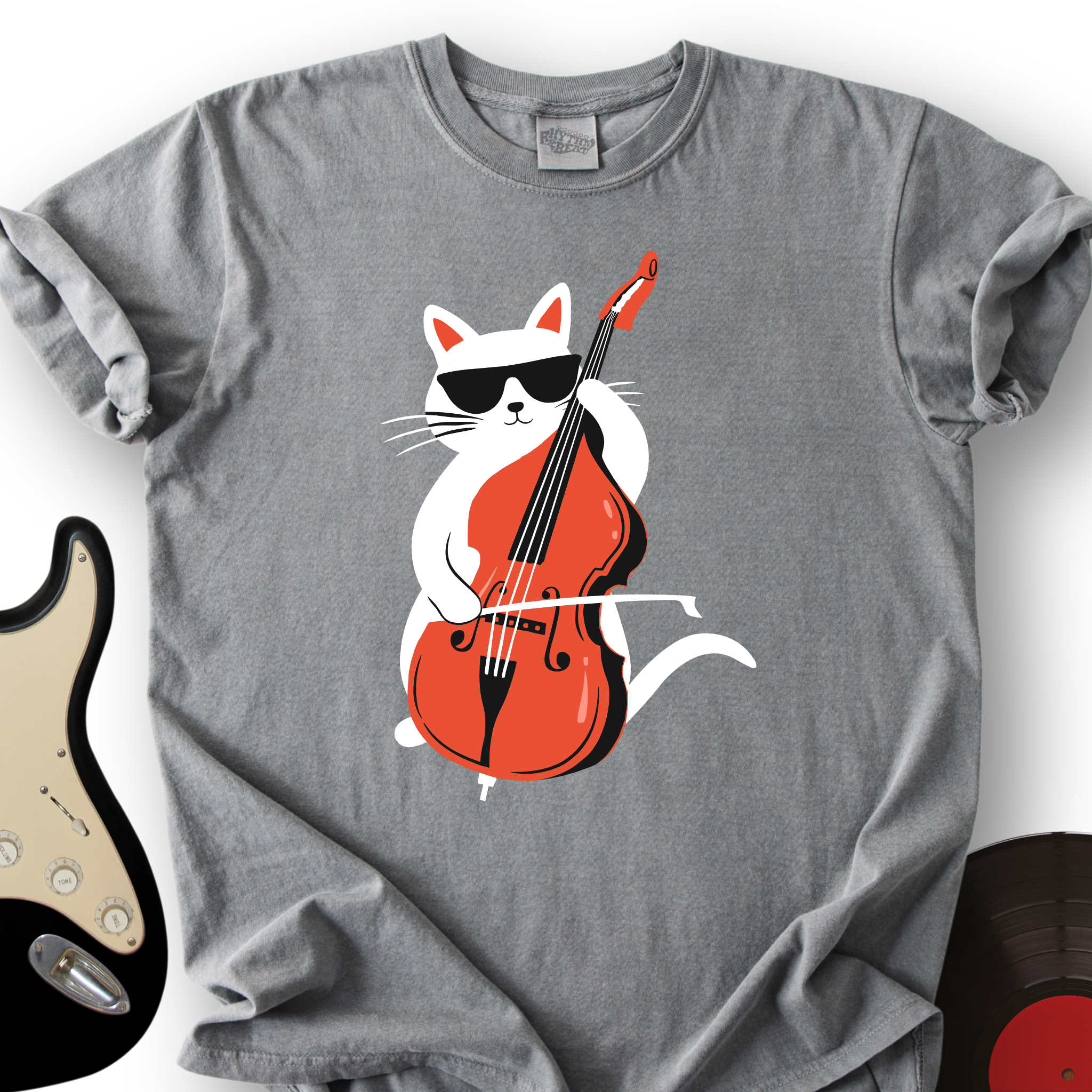 Cat Playing Cello T-Shirt