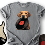 Golden Retriever Vinyl T-Shirt