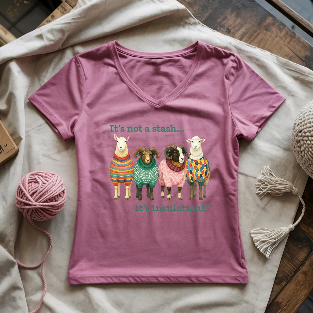 Wooly Excuse Lady V-neck