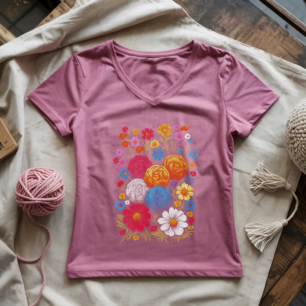 Yarn Bloom Lady V-neck