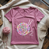 Yarn & Lights Lady V-neck