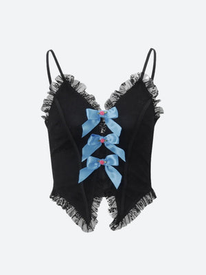 Coquette Bow Lace Top
