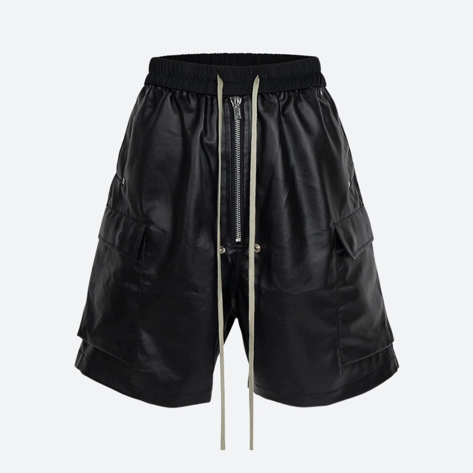 Cyberpunk Faux Leather Shorts