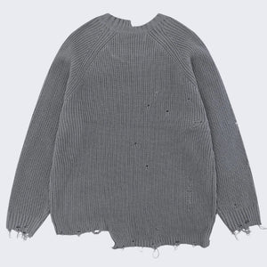 Distressed Knit Sweater