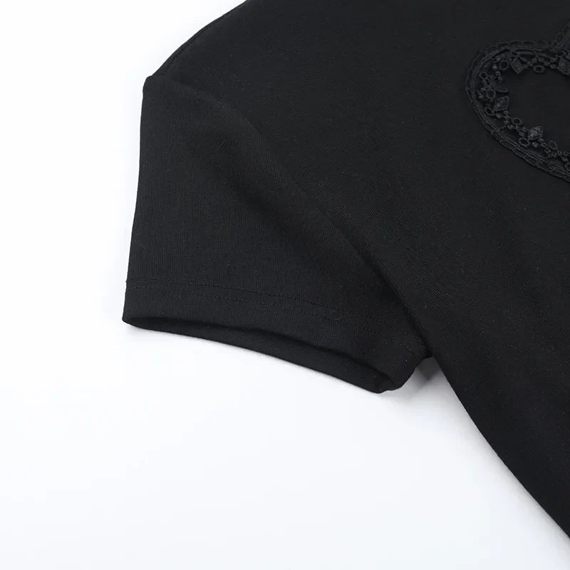 Goth Heart & Cross Top