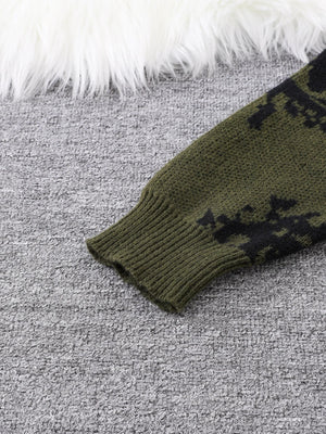 Grunge Eye Pattern Sweater