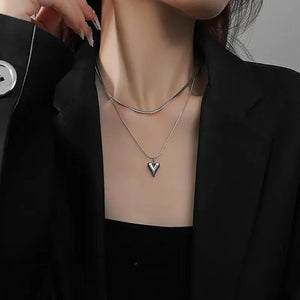 Heart Necklace Set