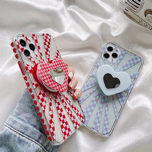 Indie Heart Checkered iPhone Case