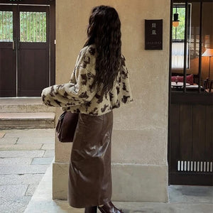 Leopard Faux Fur Jacket