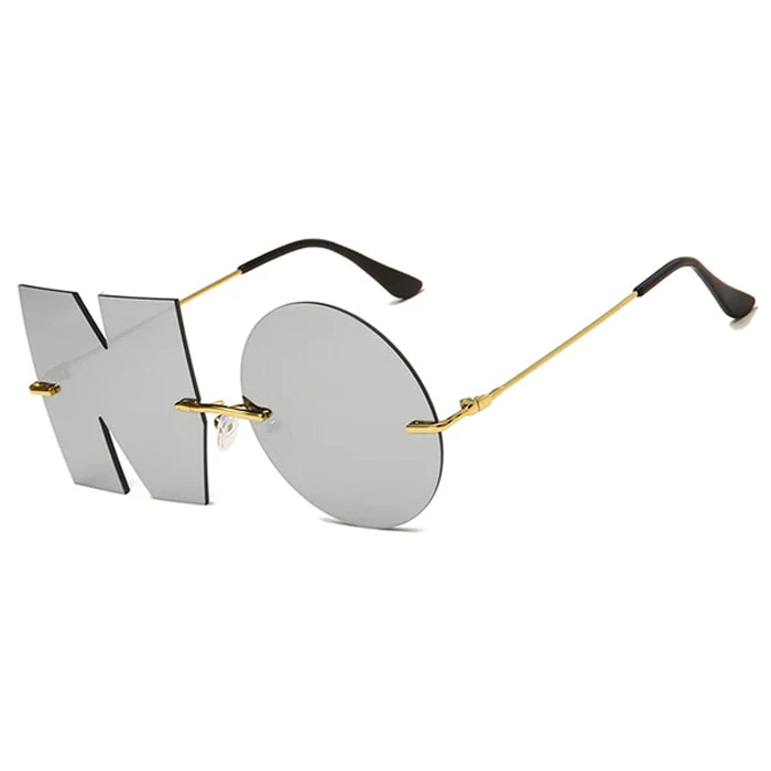 NO Shaped Sunglasses