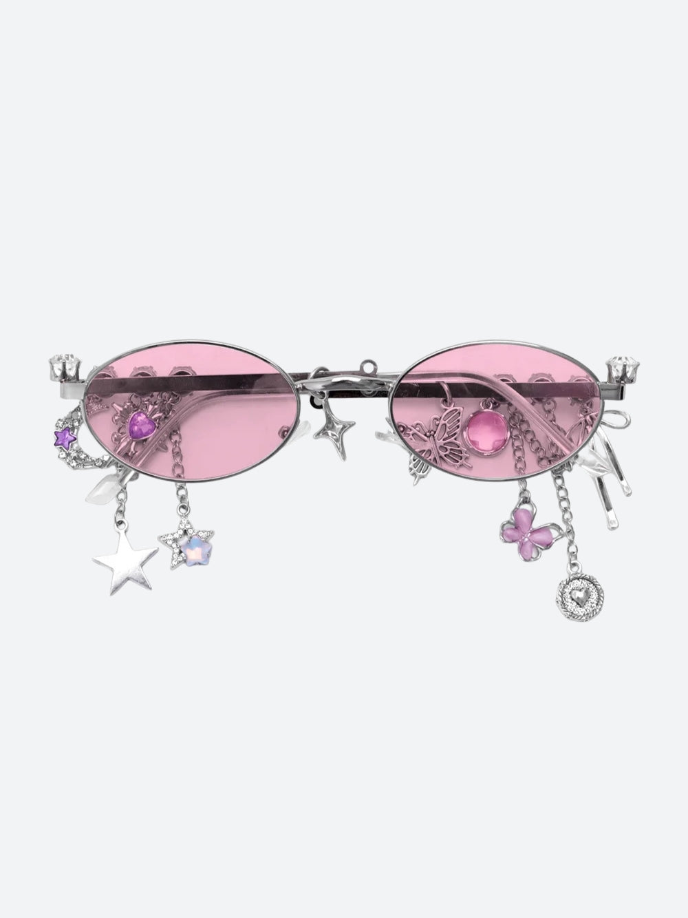 Rhinestone Oval Glasses