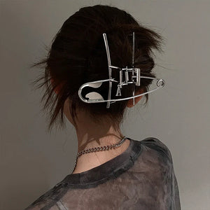 Safety Pin Hair Claw