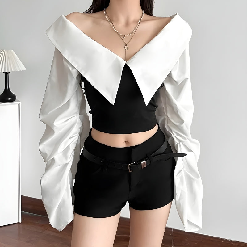 Shirt Corset Top
