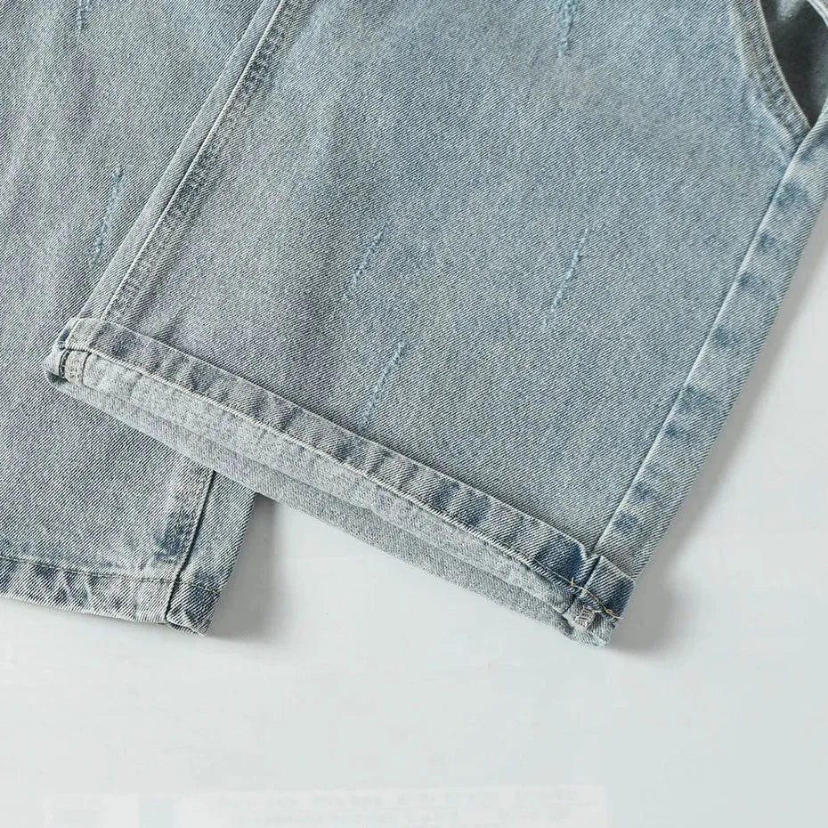 Snap Button Cut Out Jeans