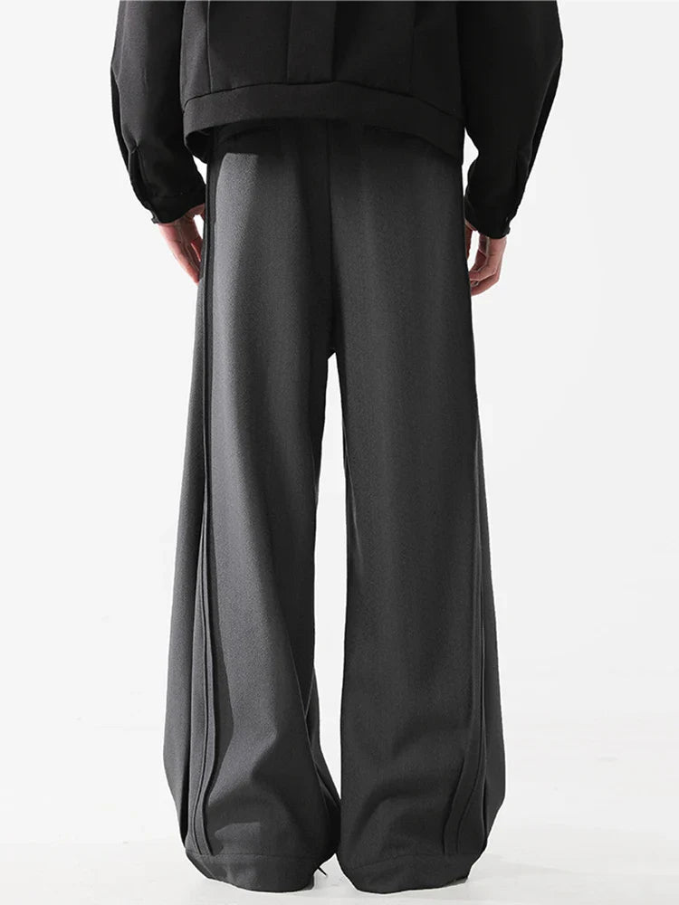 Tailored Pleated Wide Leg Pants