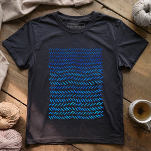 Watercolor knitting pattern T-shirt