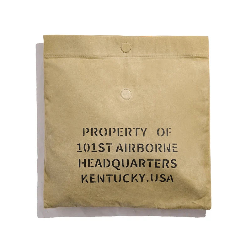 Waxed Canvas Clutch Bag