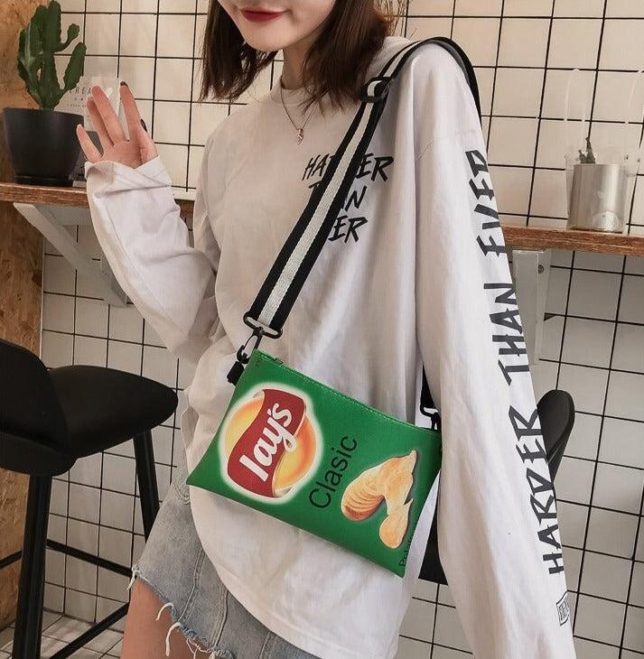 Weirdcore Chips Crossbody Bag