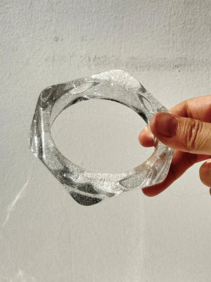 Y2K Clear Resin Bracelet