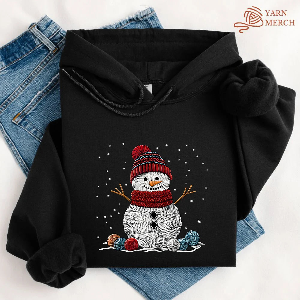 Yarn Snowman Hoodie