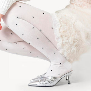 Madeleine Polka Dot Knit Tights