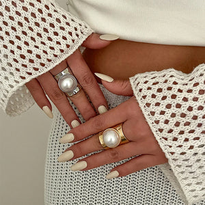 Divine Muse Pearl Chunky Ring