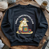 ADHD Crocheting Club Sweatshirt