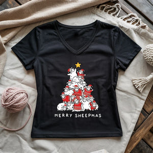Merry Sheepmas Lady V-neck