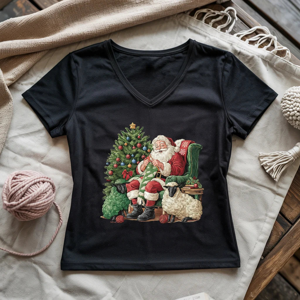 Santa Yarn Lady V-neck
