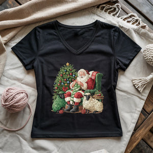 Santa Yarn Lady V-neck