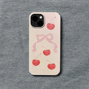 Bow & Cherry iPhone Case