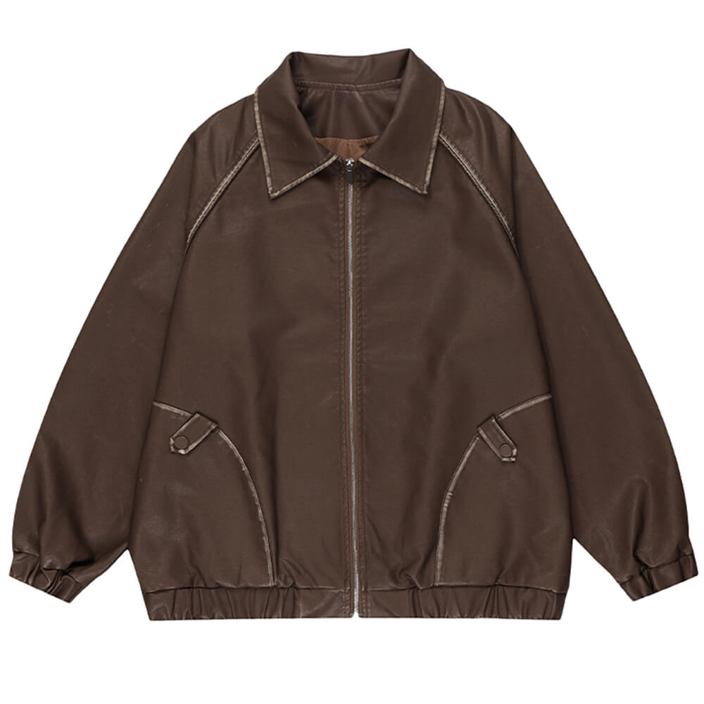 Caught A Crush Collar Bomber Jacket