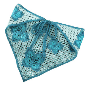 Butterfly Crochet Triangle Bandana